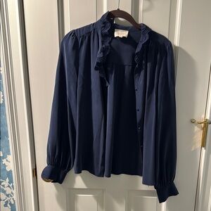 Elegant Navy Blouse